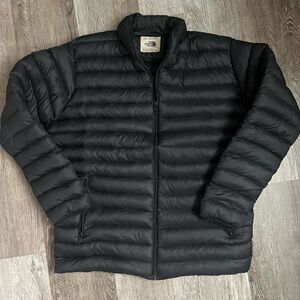 The North Face Matte Black Puffer Jacket